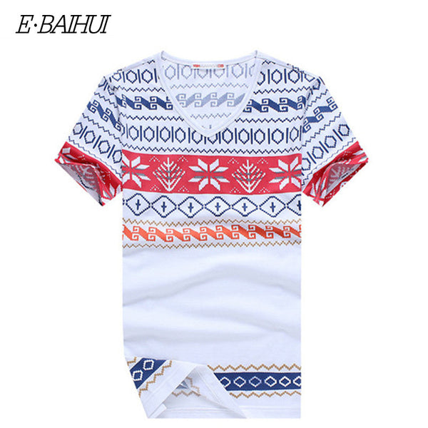 E-BAIHUI summer style mens t shirts fashion printing Clothing Swag Men T-shirts Camiseta Fitness Tee Skate Moleton t shirt Y026