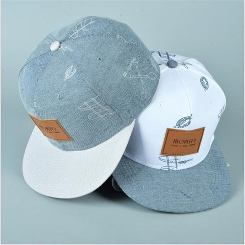 New cotton denim hat affixed cloth letters casual fresh graffiti hip hop baseball cap snapback caps hats for woman men bone