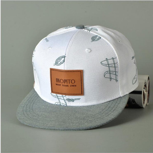 New cotton denim hat affixed cloth letters casual fresh graffiti hip hop baseball cap snapback caps hats for woman men bone