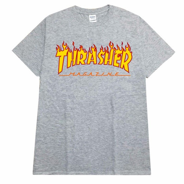 EINAUDI thrasher T Shirt Men Women Skateboards tee Short Sleeve Skate T shirts Tops Hip Hop T shirt Homme Man Trasher T shirts