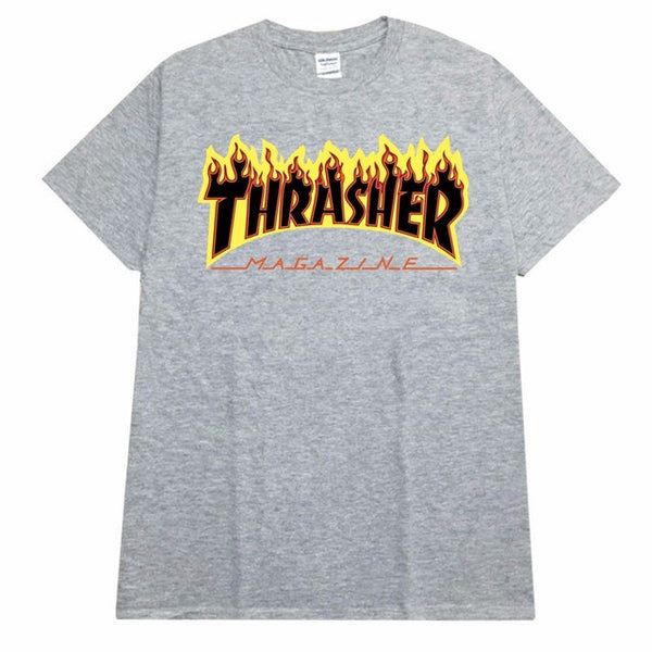 EINAUDI thrasher T Shirt Men Women Skateboards tee Short Sleeve Skate T shirts Tops Hip Hop T shirt Homme Man Trasher T shirts