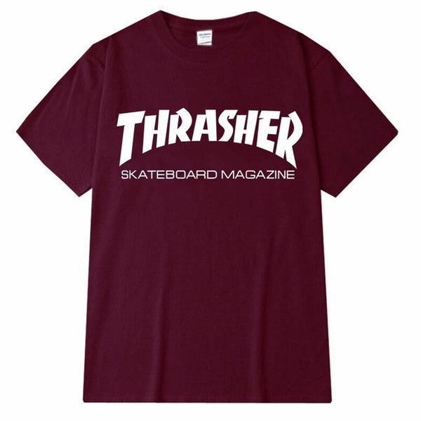 EINAUDI thrasher T Shirt Men Women Skateboards tee Short Sleeve Skate T shirts Tops Hip Hop T shirt Homme Man Trasher T shirts