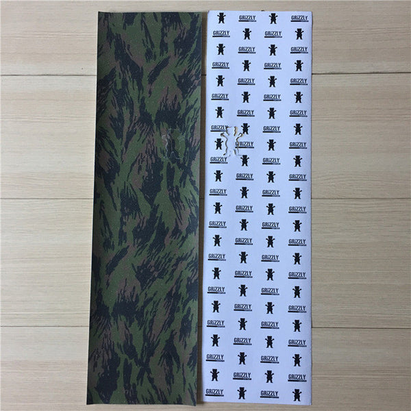 New Style Disruptive Pattern Bear Skate Griptape Hard-Wearing Crizzly Skateboard Sandpaper for Street Skateboard Deck