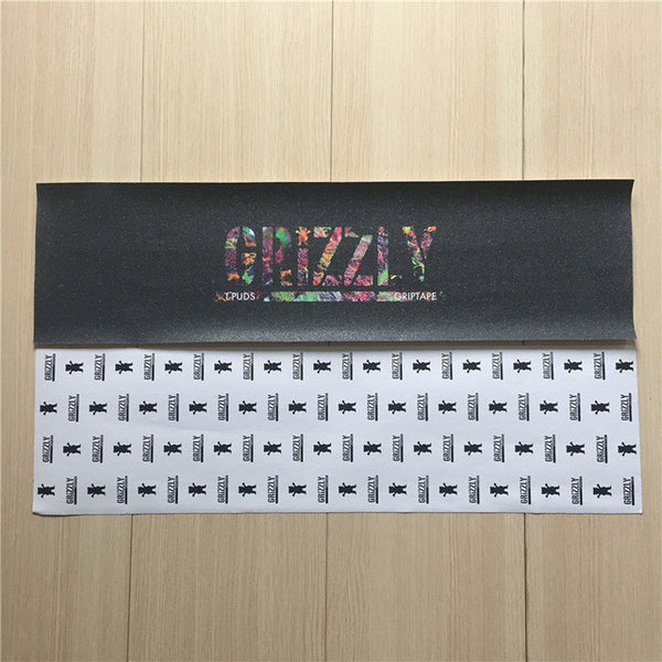 New Style Disruptive Pattern Bear Skate Griptape Hard-Wearing Crizzly Skateboard Sandpaper for Street Skateboard Deck